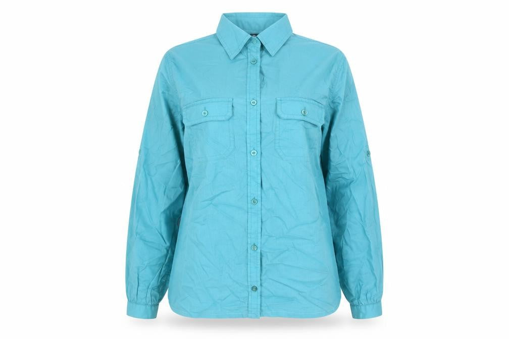 Womens UK Size S Gap Blue Polyester Button-Up