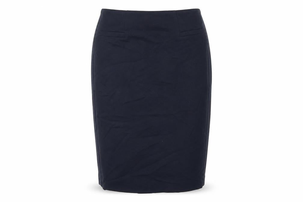 Marks and Spencer Womens Blue Polyester Straight & Pencil Skirt Size 10 Zip