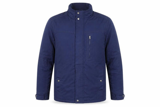 Adme Mens Blue Windbreaker Coat Size S Zip