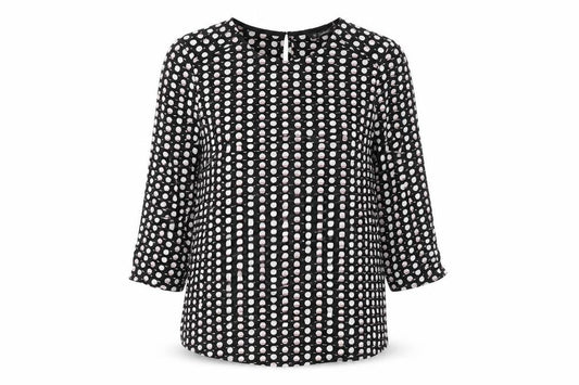 Womens UK Size XS Dunnes Stores Black Polyester Blouse