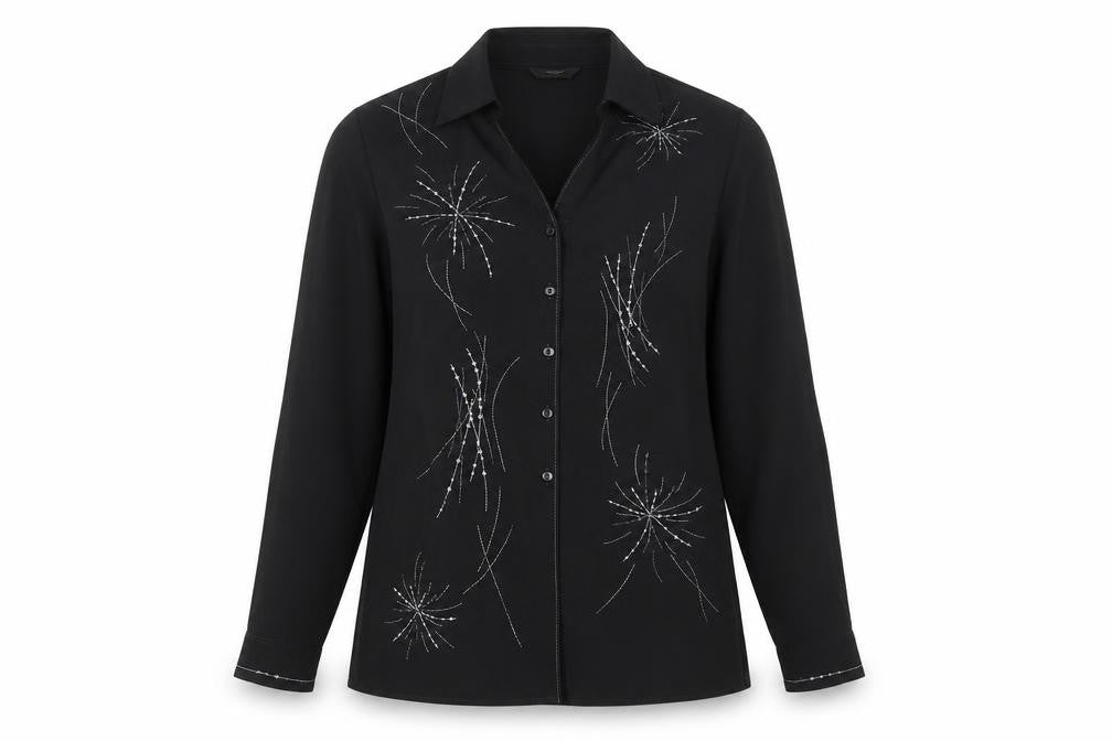 Womens UK Size 12 St Michael Black Polyester Button-Up