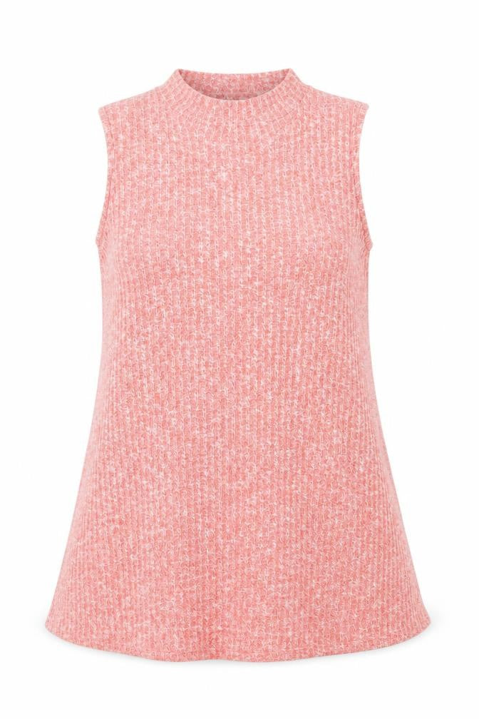 NEXT Womens Orange Polyester Basic Tank Size 10 Mock Neck
