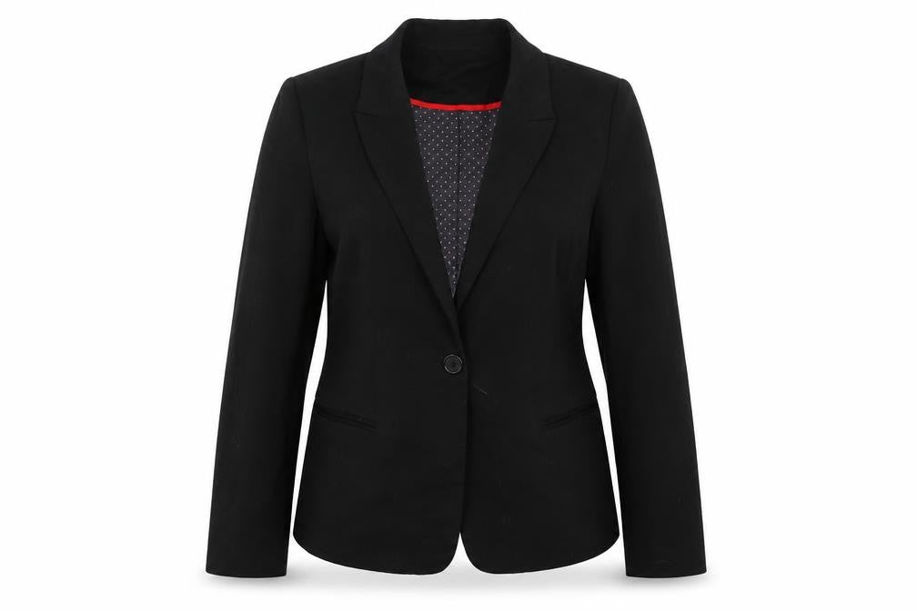 Yessica Womens Black Viscose Jacket Blazer Size L