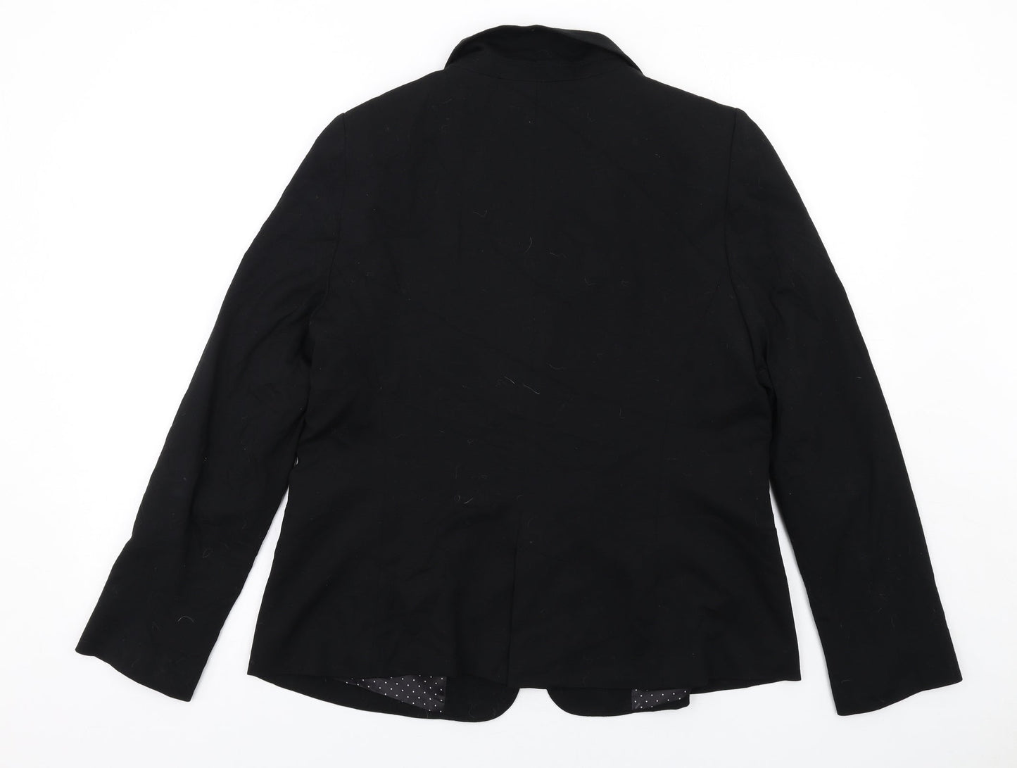 Yessica Womens Black Viscose Jacket Blazer Size L