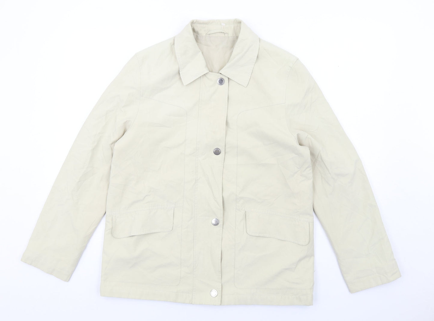 Berkertex Womens Beige Jacket Size 10 Zip