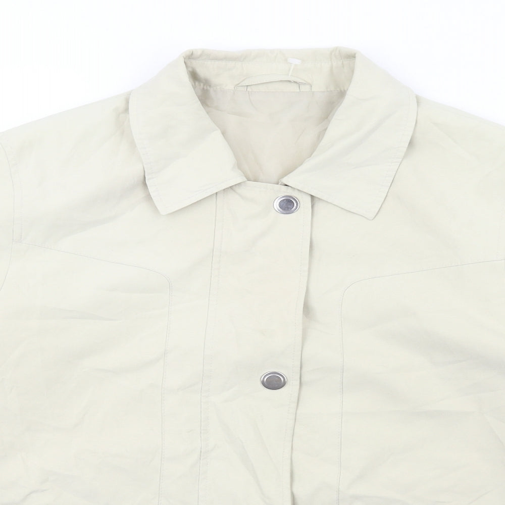 Berkertex Womens Beige Jacket Size 10 Zip