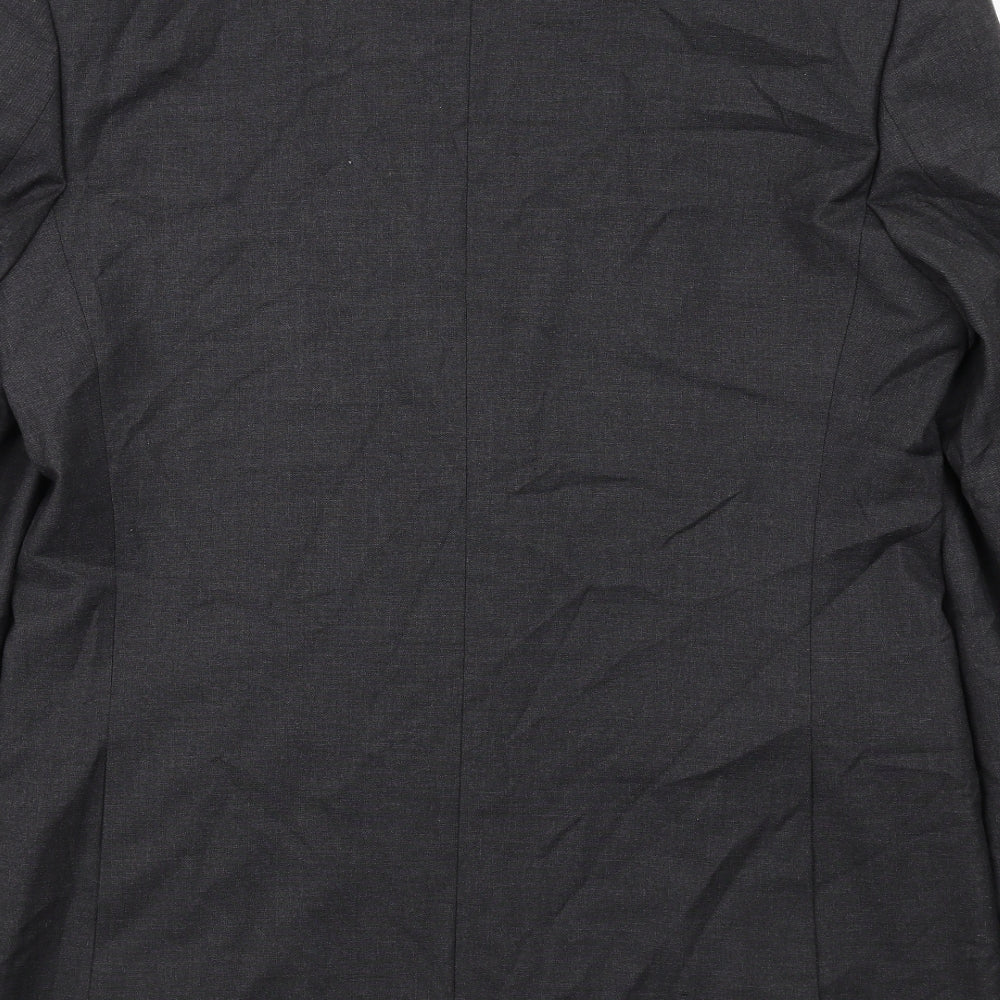 Marks and Spencer Mens Grey Polyester Jacket Suit Jacket Size 40 Regular