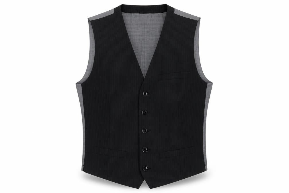 Marks and Spencer Mens Grey Polyester Jacket Suit Waistcoat Size S Regular