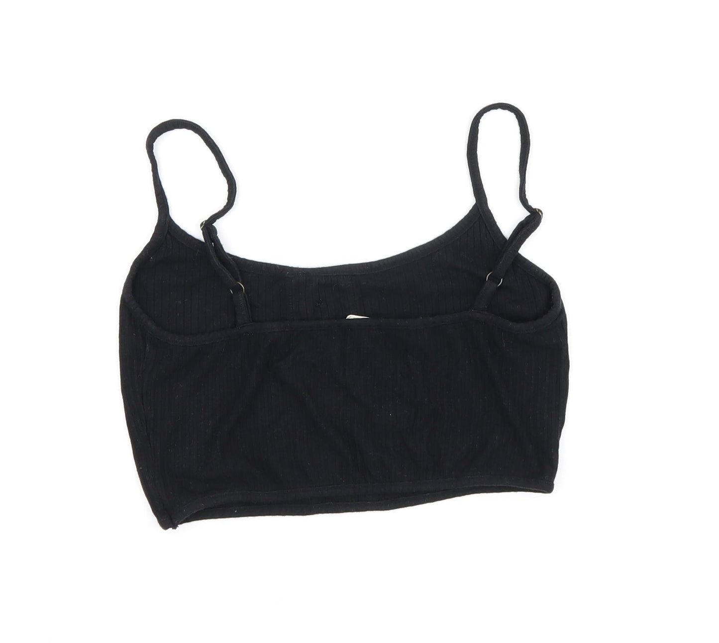 blood + bone Womens Black Polyester Cropped Tank Size 8 Round Neck