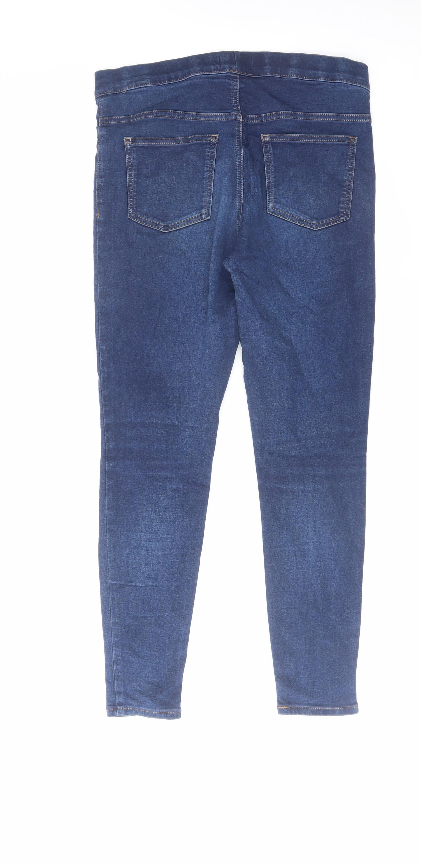 Marks and Spencer Womens Blue Cotton Jegging Jeans Size 30 in L26 in Regular
