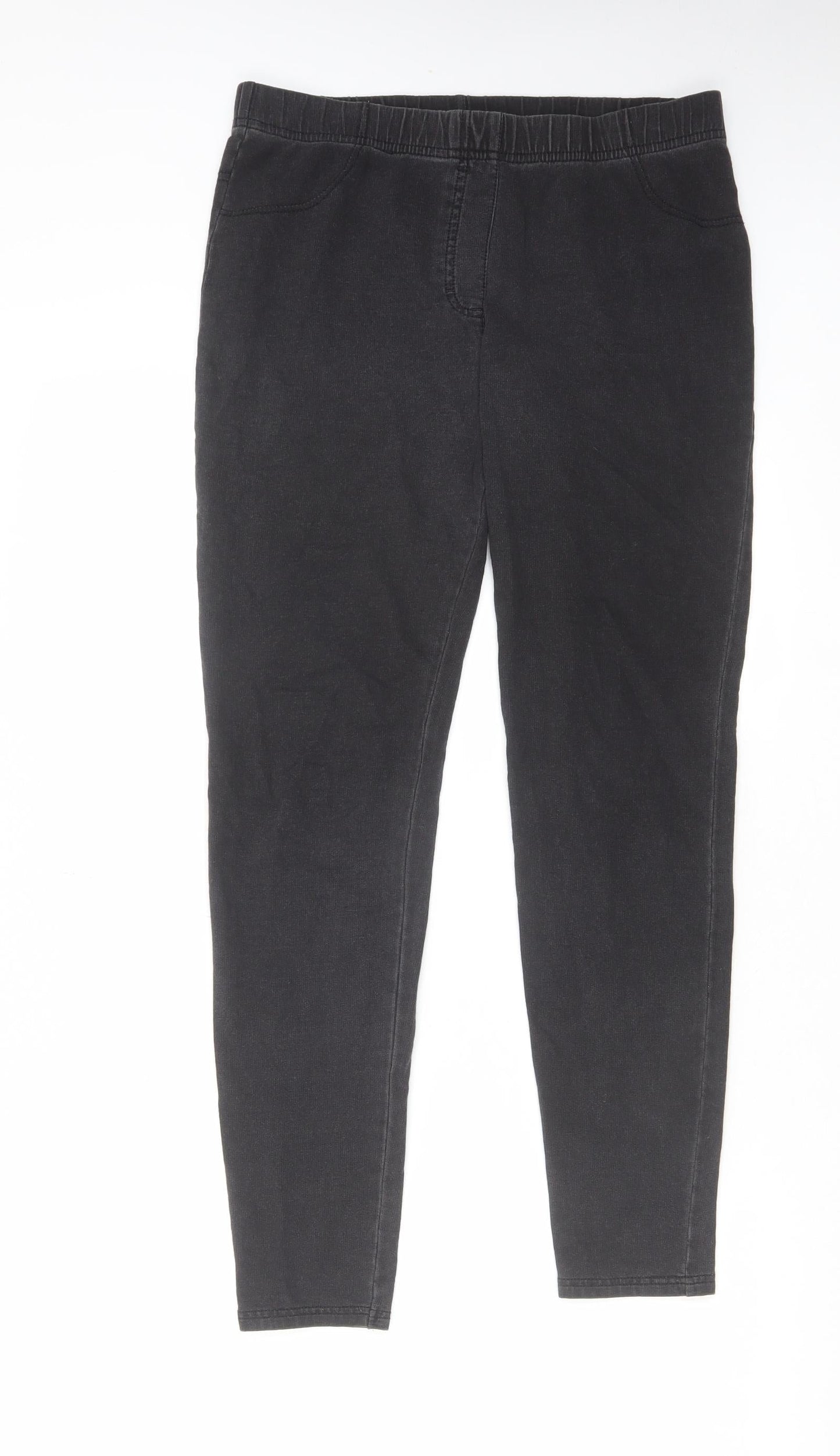 George Womens Grey Cotton Jegging Jeans Size 30 in L28 in Regular