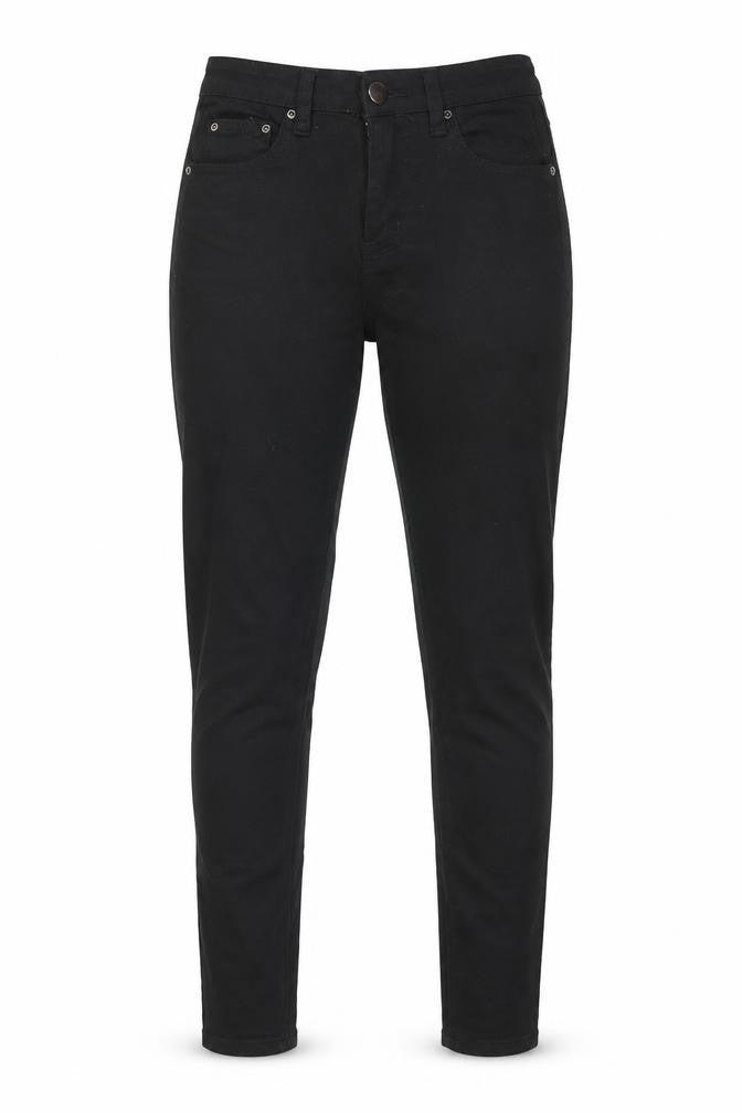 Boohoo Womens Black Cotton Skinny Jeans Size 6 L30 in Regular Zip