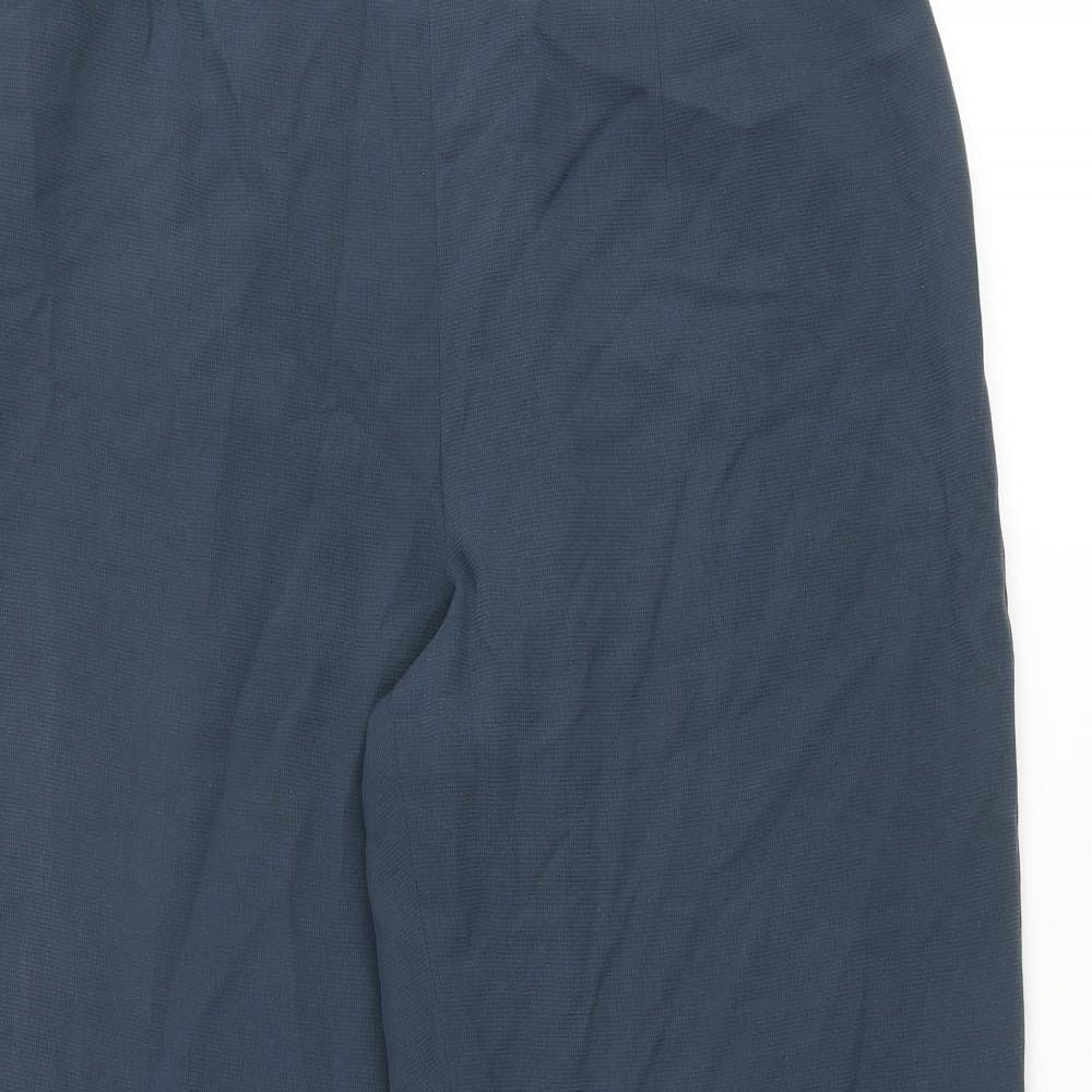 Planet Womens Blue Polyester Trousers Size 30 in L30 in Regular Zip