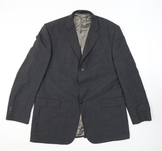 Marks and Spencer Mens Grey Wool Jacket Suit Jacket Size 44 Regular