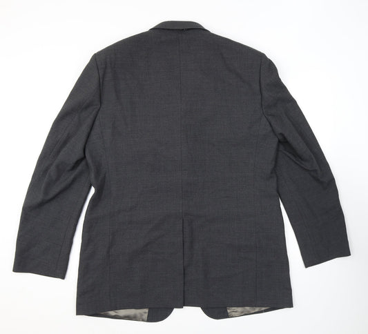 Marks and Spencer Mens Grey Wool Jacket Suit Jacket Size 44 Regular