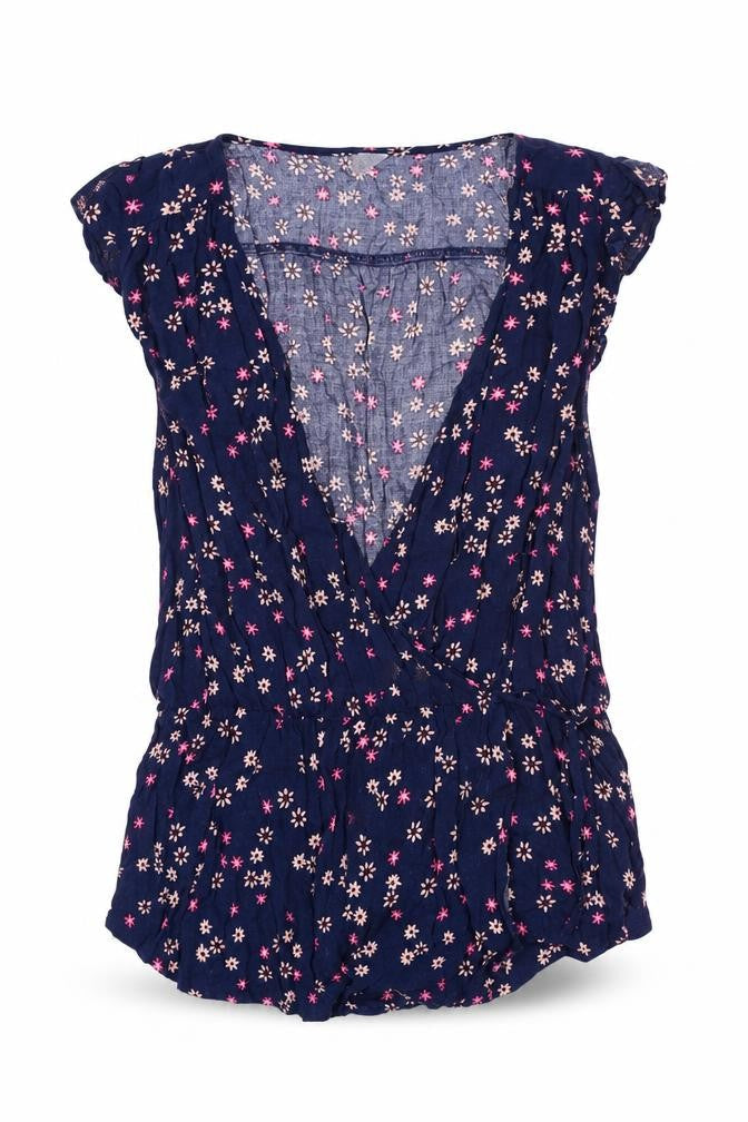 Womens UK Size S Gap Blue Viscose Blouse