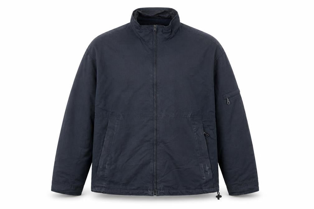 Next Mens Black Windbreaker Coat Size M Zip