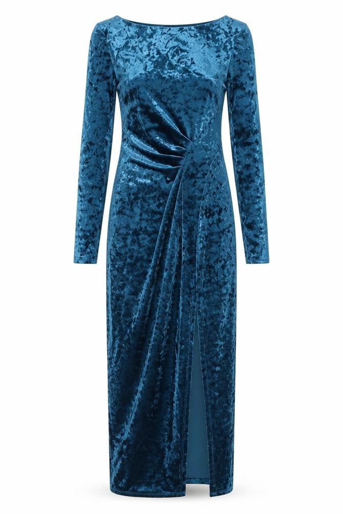 Wallis Womens Blue Polyester Bodycon Size 10 Round Neck Pullover