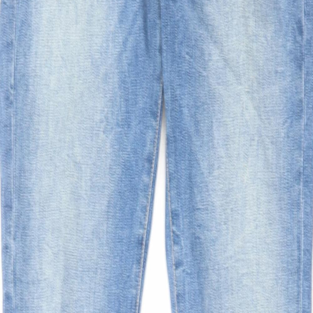 H&M Womens Blue Cotton Skinny Jeans Size 28 in L30 in Regular Zip