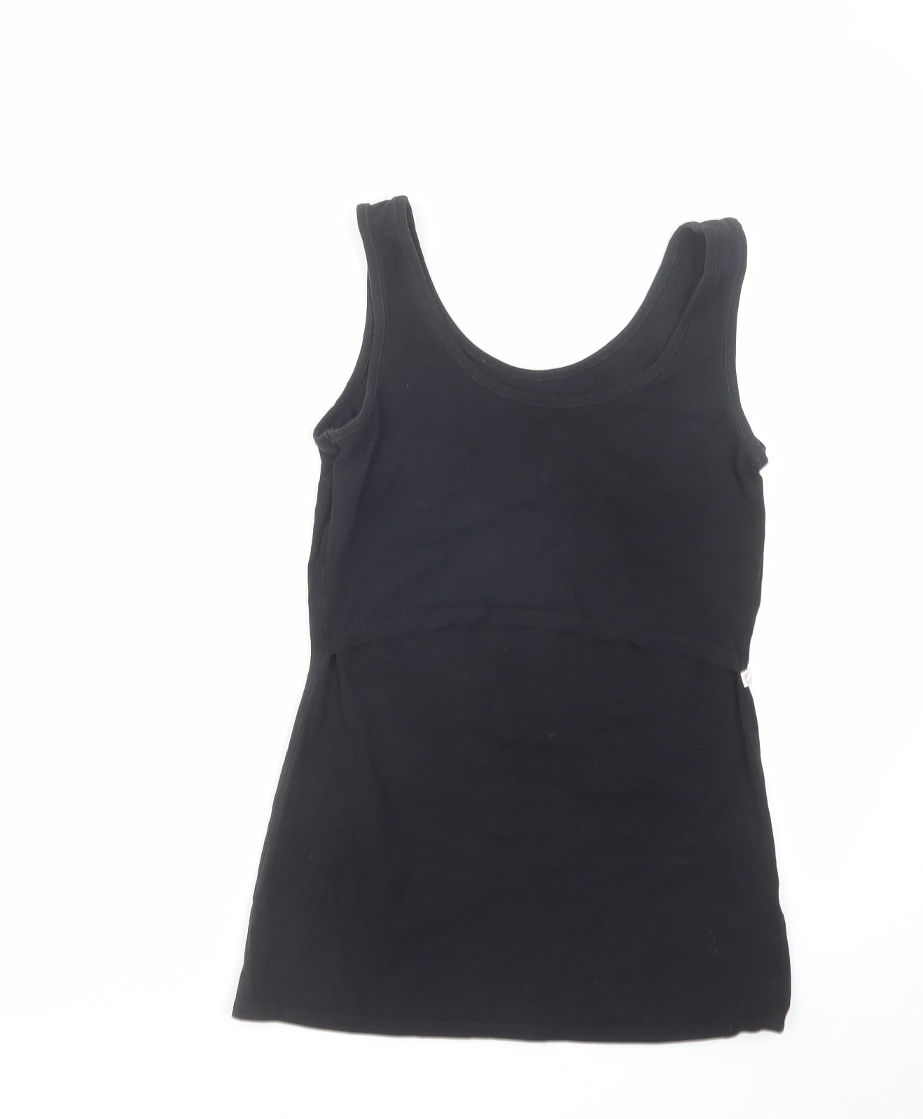 Boob Womens Black Cotton Basic Tank Size S Round Neck