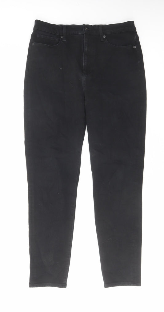 Uniqlo Womens Black Cotton Skinny Jeans Size 29 in L28 in Regular Zip