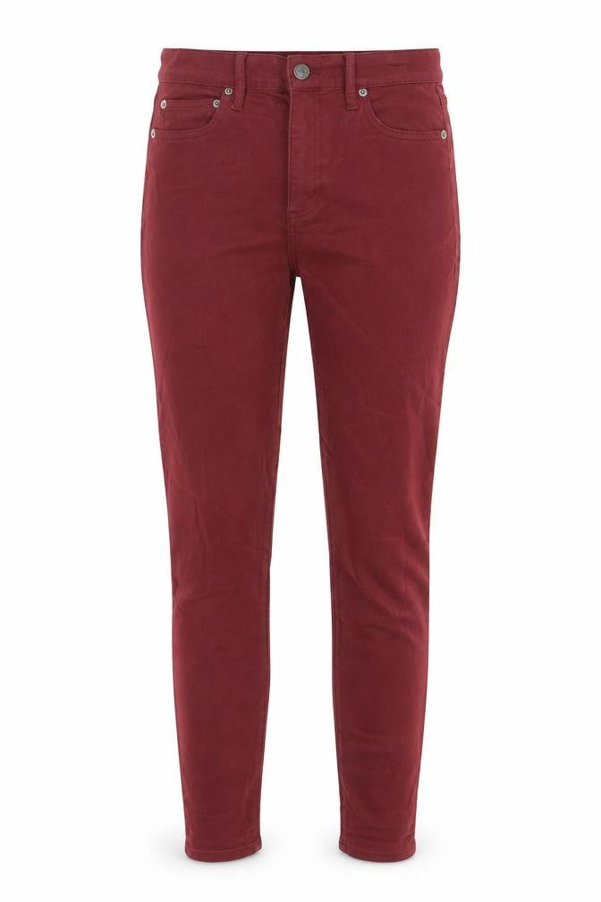 Gap Womens Red Cotton Skinny Jeans Size 28 in L29.5 in Regular Zip