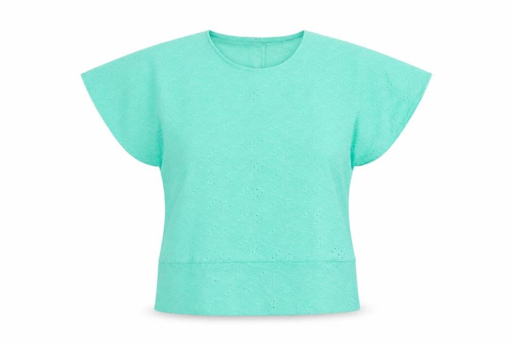 Womens UK Size XL Klass Green Polyester T-Shirt