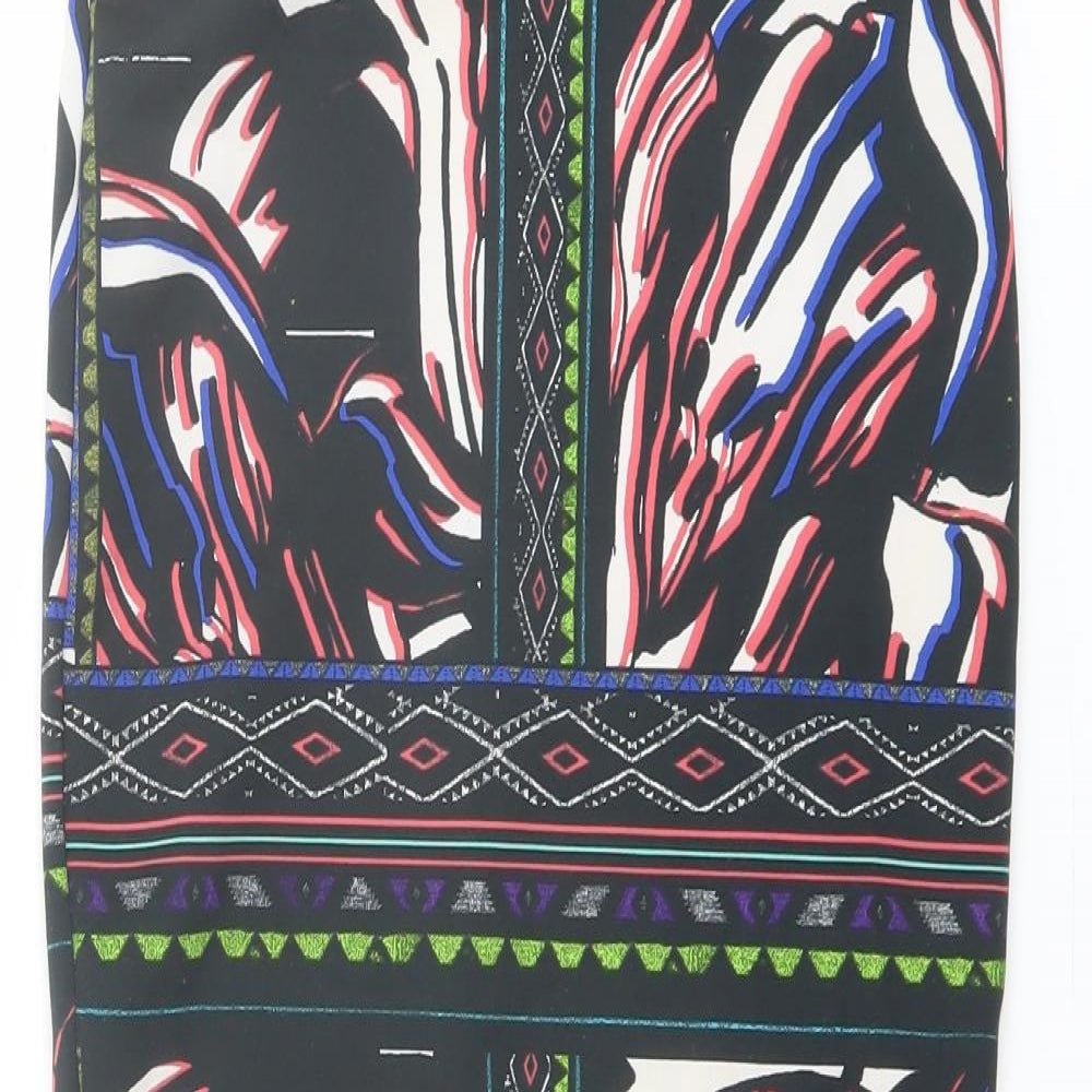 River Island Womens Multicoloured Geometric Polyester Straight & Pencil Skirt Size 6