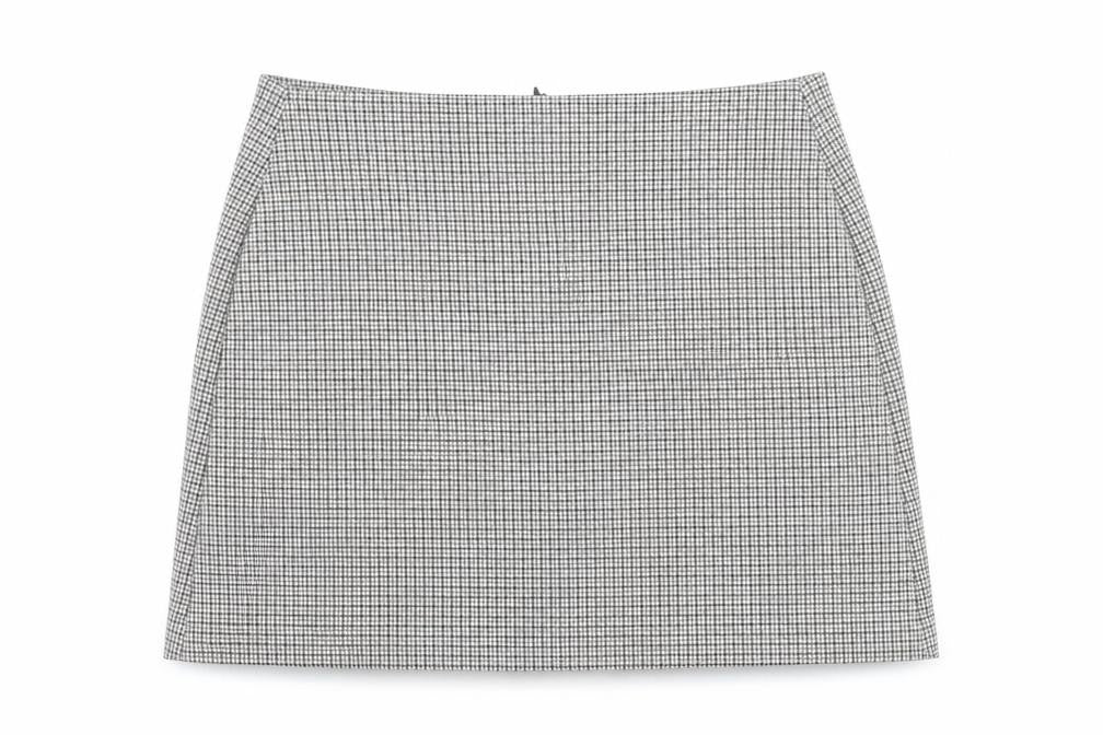 Marks and Spencer Womens Multicoloured Herringbone Polyester A-Line Skirt Size 16 Zip