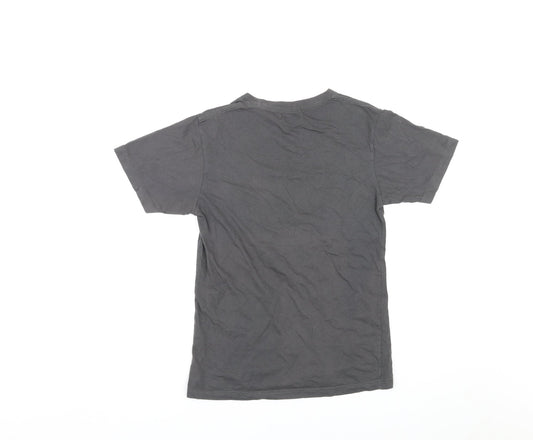It's Monkey Mens Grey Cotton T-Shirt Size S Crew Neck - Bangkok City