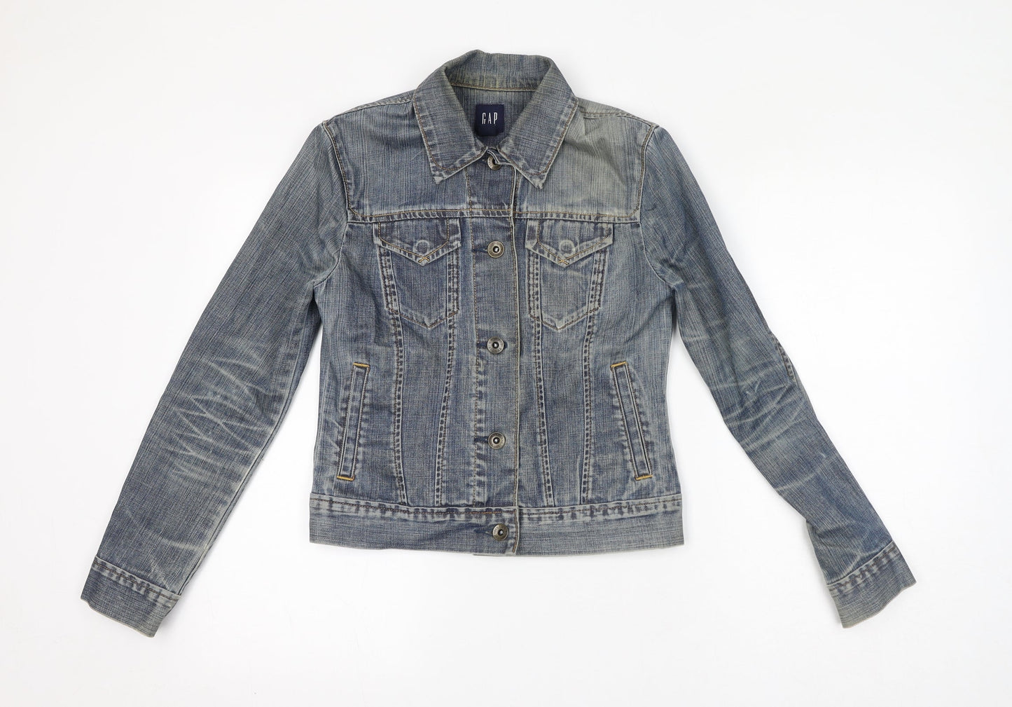 Gap Womens Blue Jacket Size XS Button