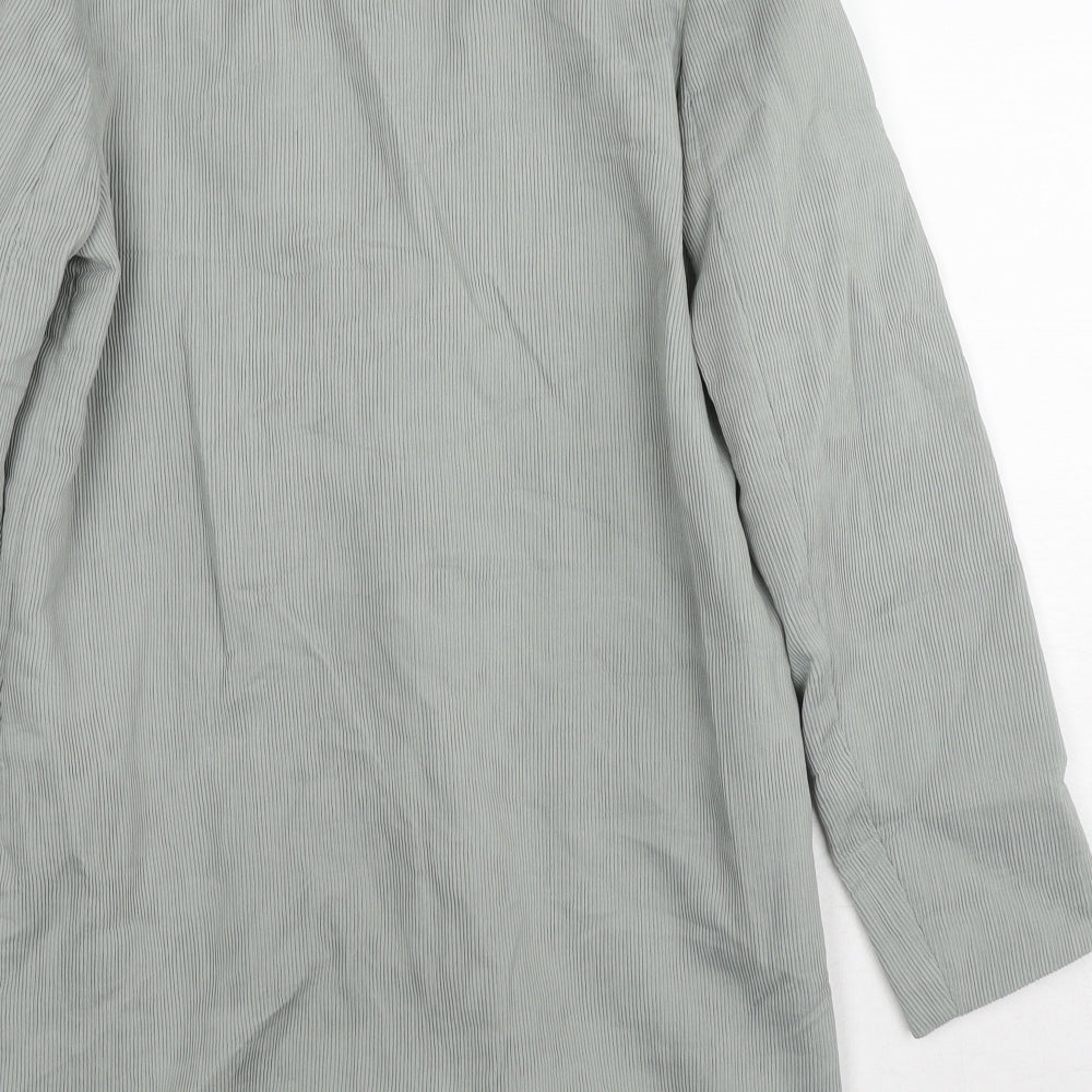 ASOS Womens Grey Gilet Blazer Size 4 Button