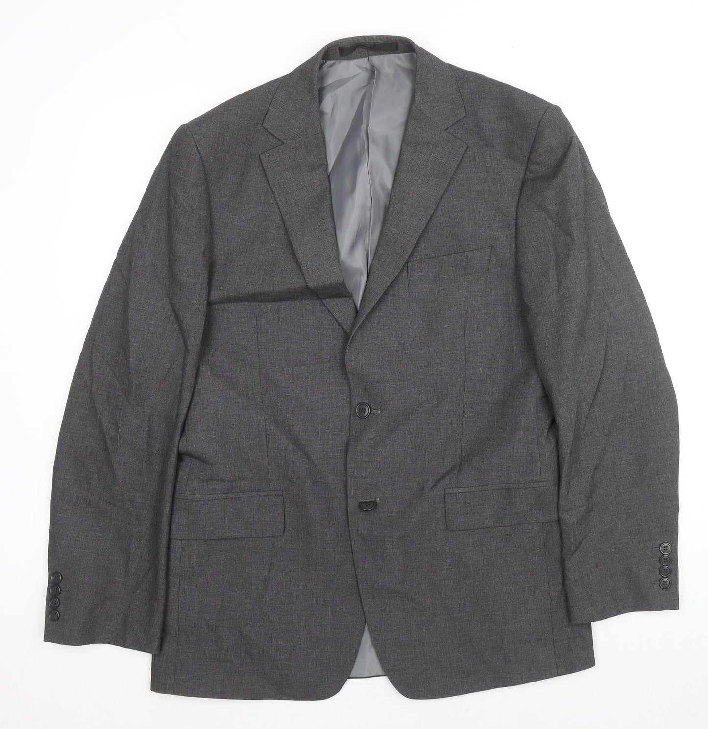 Marks and Spencer Mens Grey Polyester Jacket Suit Jacket Size 40 Regular