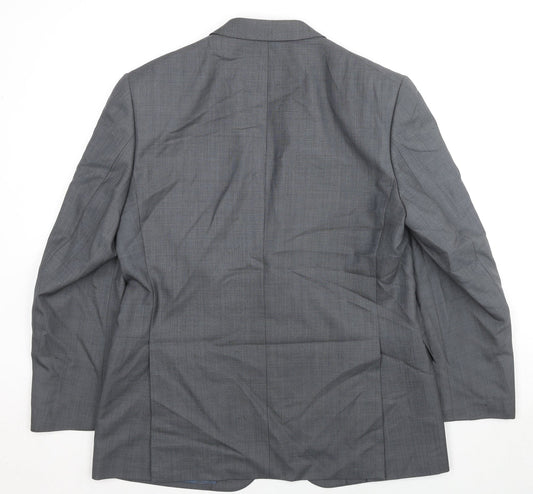 Marks and Spencer Mens Grey Wool Jacket Suit Jacket Size 42 Regular