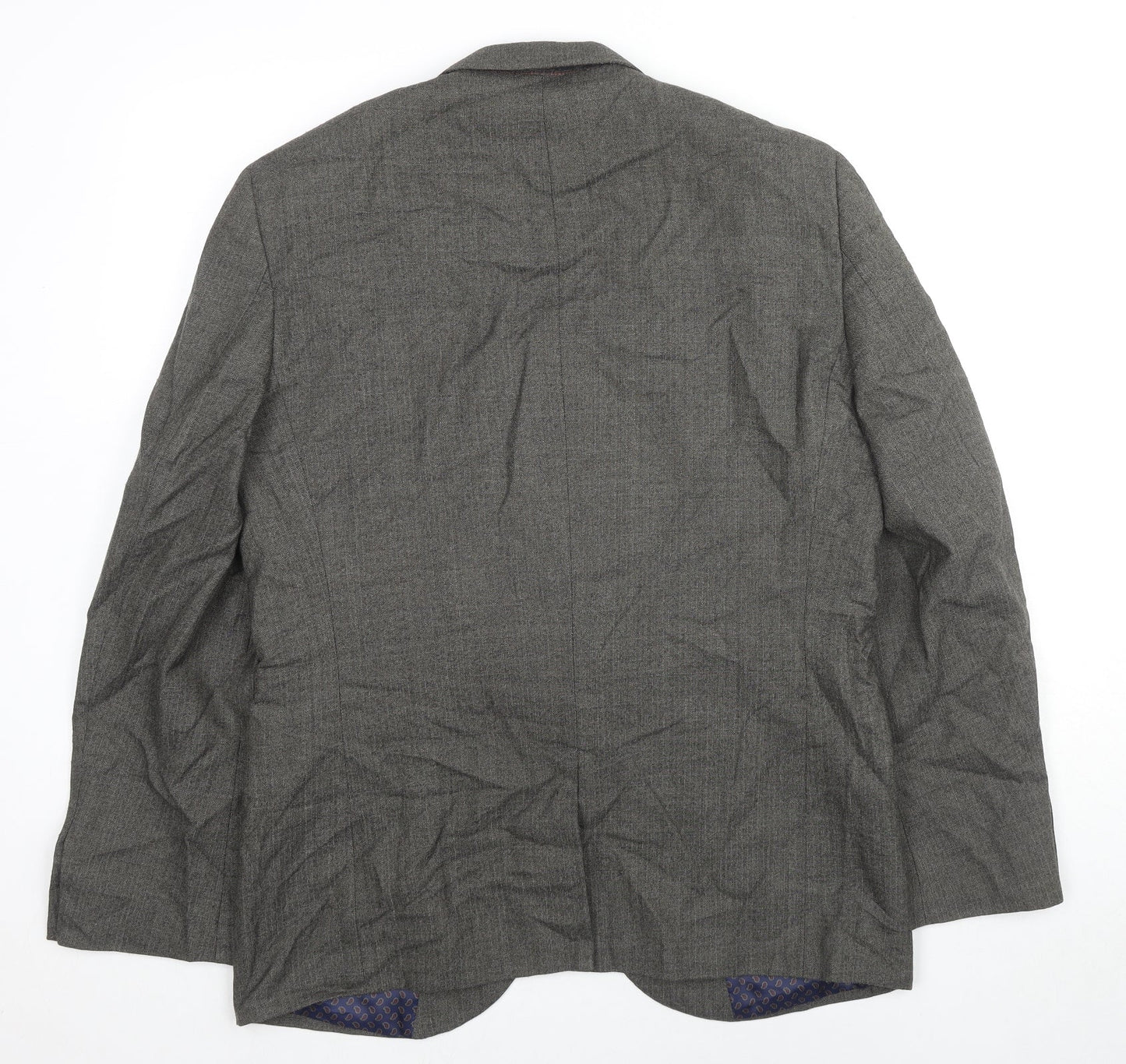 NEXT Mens Grey Wool Jacket Suit Jacket Size 42 Regular