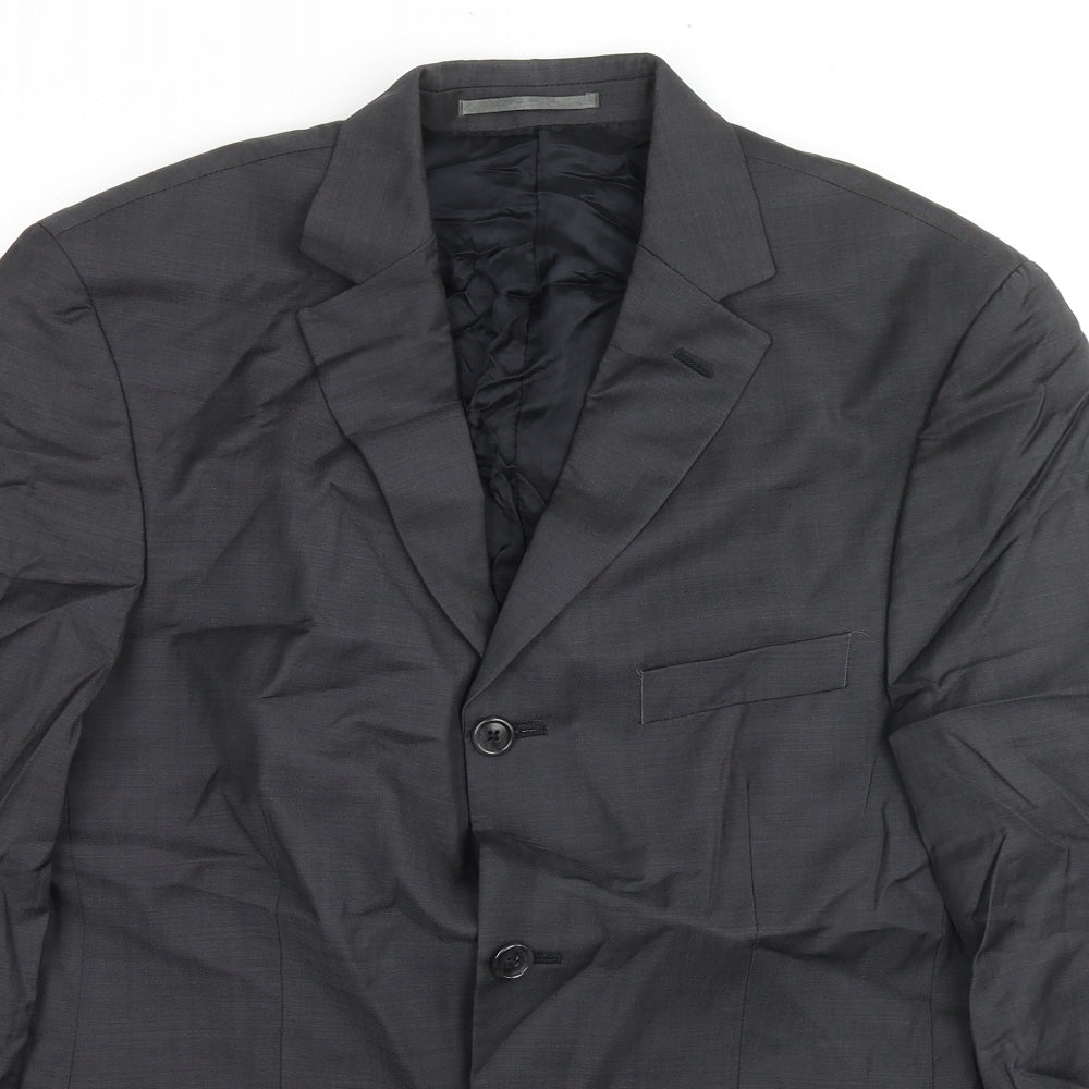 Cerruti 1881 Mens Grey Wool Jacket Suit Jacket Size 40 Regular