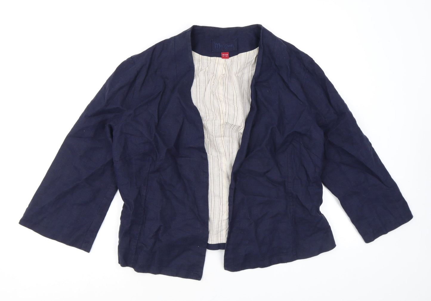 Monsoon Womens Blue Jacket Size 14