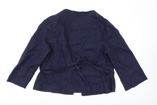 Monsoon Womens Blue Jacket Size 14