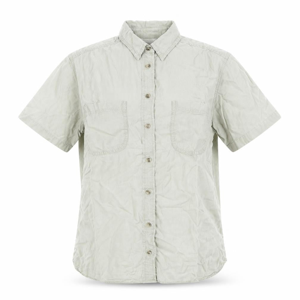 Marks and Spencer Womens Green Lyocell Basic Button-Up Size 12 Collared
