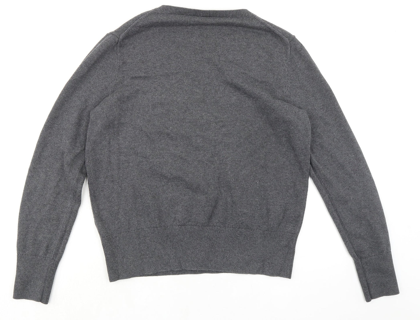 Gap Womens Grey Round Neck Cotton Pullover Jumper Size L Pullover - Love