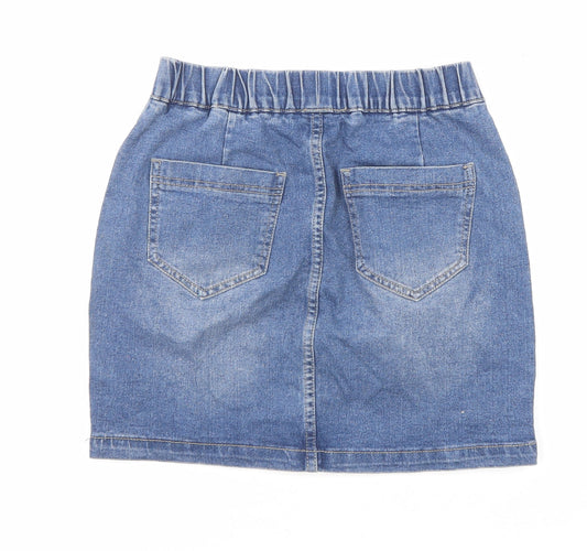 Voir Jeans Womens Blue Cotton Mini Skirt Size S