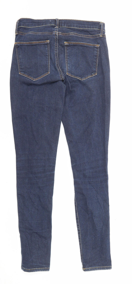 Gap Womens Blue Cotton Skinny Jeans Size 27 in L29 in Regular Zip