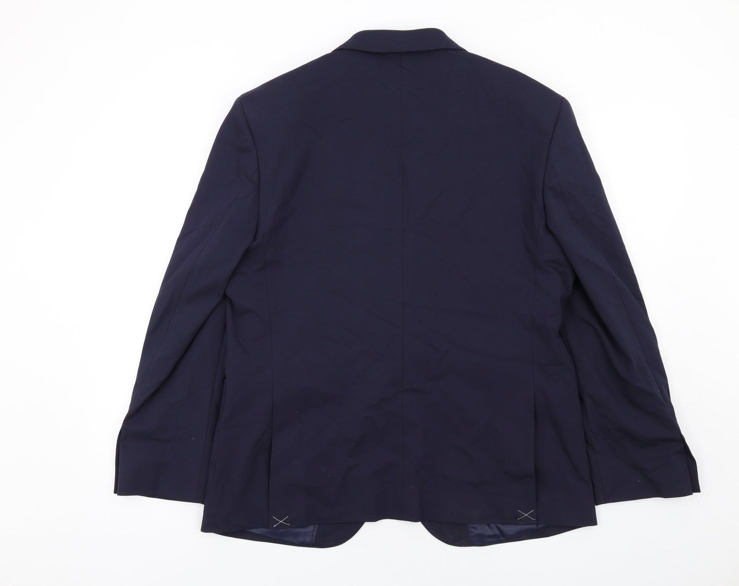Marks and Spencer Mens Blue Wool Jacket Suit Jacket Size 42 Regular