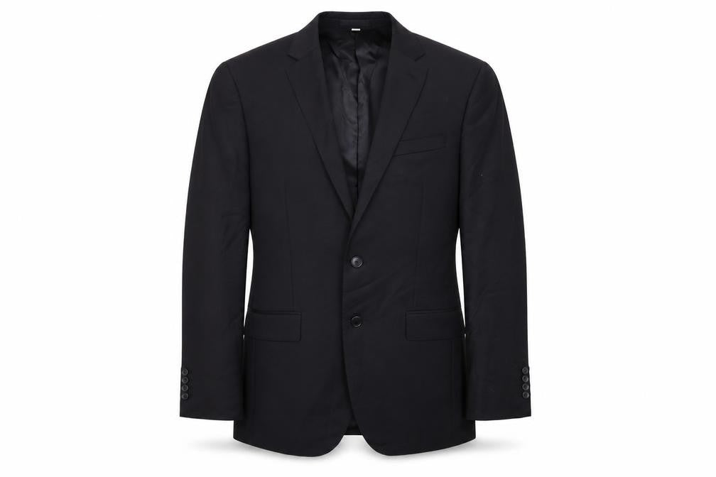 Marks and Spencer Mens Black Wool Jacket Suit Jacket Size 40 Regular