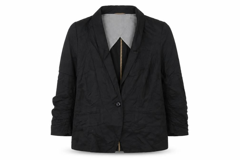 Next Womens Black Jacket Blazer Size 12 Button