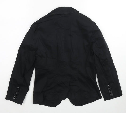 Terranova Womens Black Jacket Blazer Size S Button