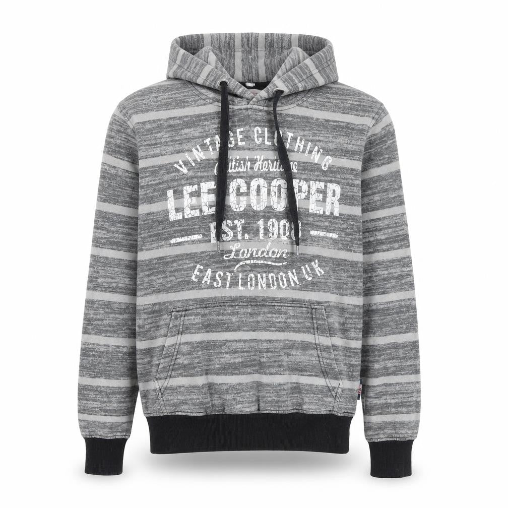 Mens UK XS Regular Lee Cooper Grey Pullover Hoodie