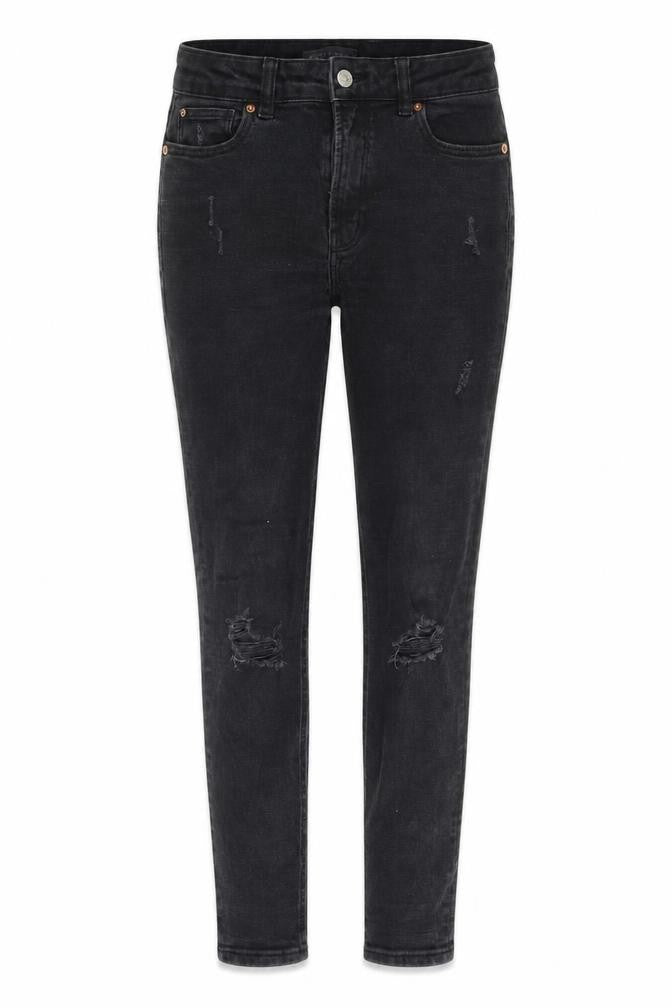 Denim & Co. Womens Grey Cotton Skinny Jeans Size 12 L27 in Regular Zip