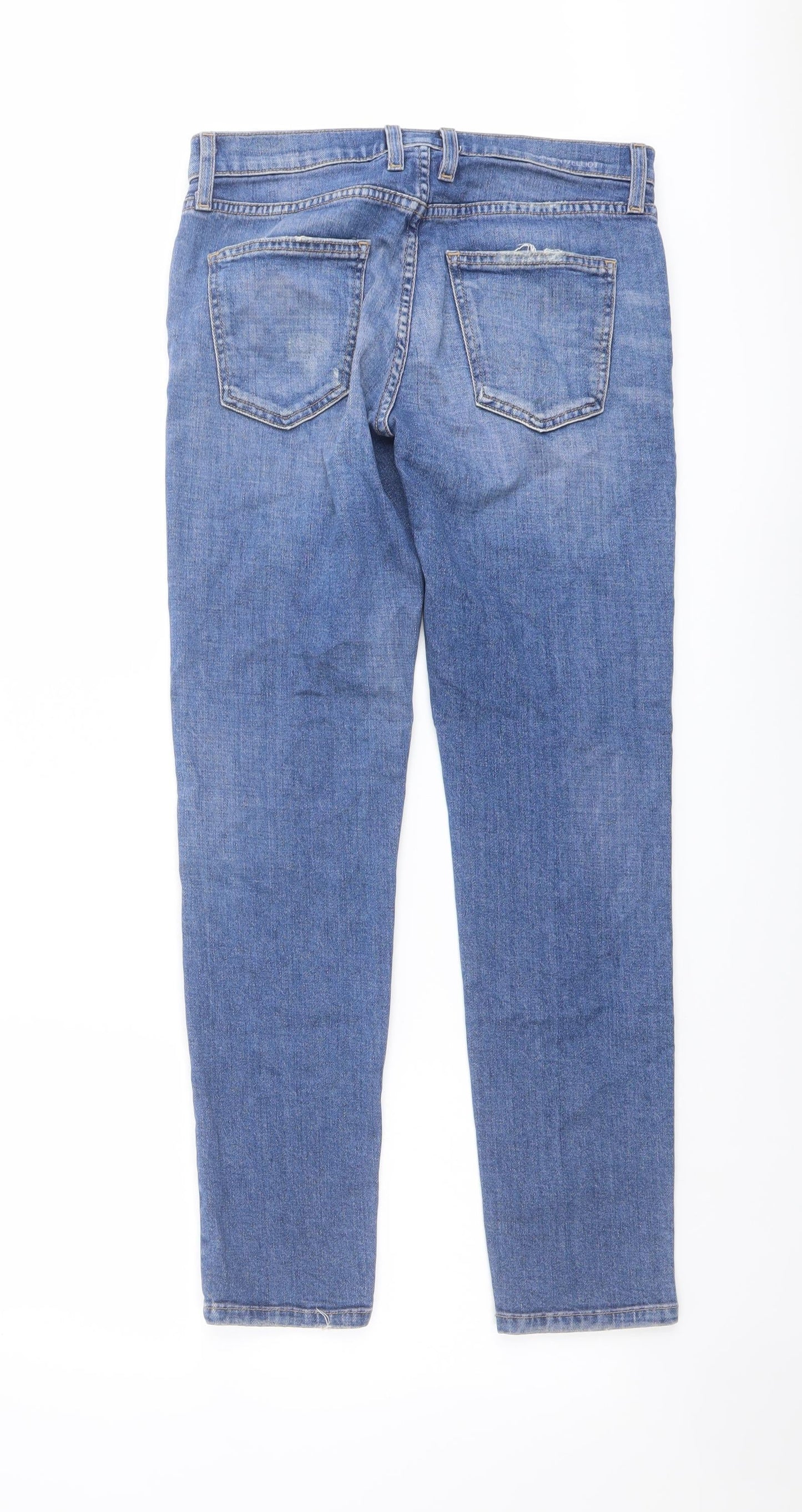 Current/Elliott Womens Black Cotton Skinny Jeans Size 23 in L28 in Regular Button