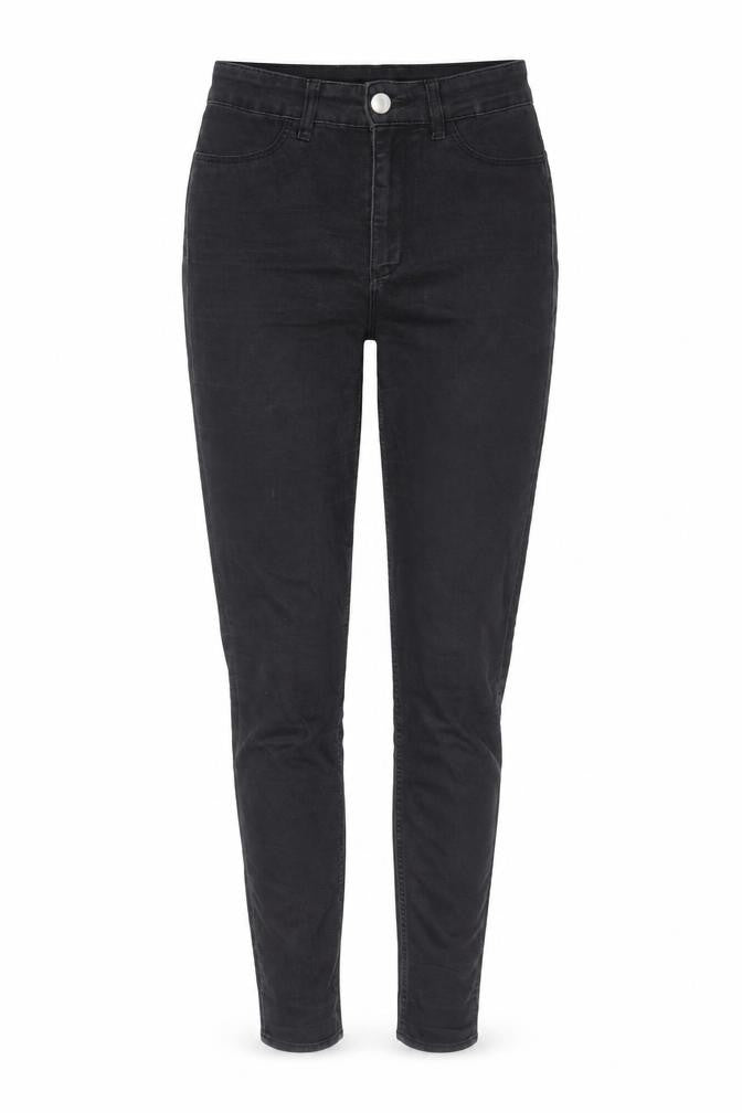 H&M Womens Black Cotton Skinny Jeans Size 6 L30 in Regular Zip